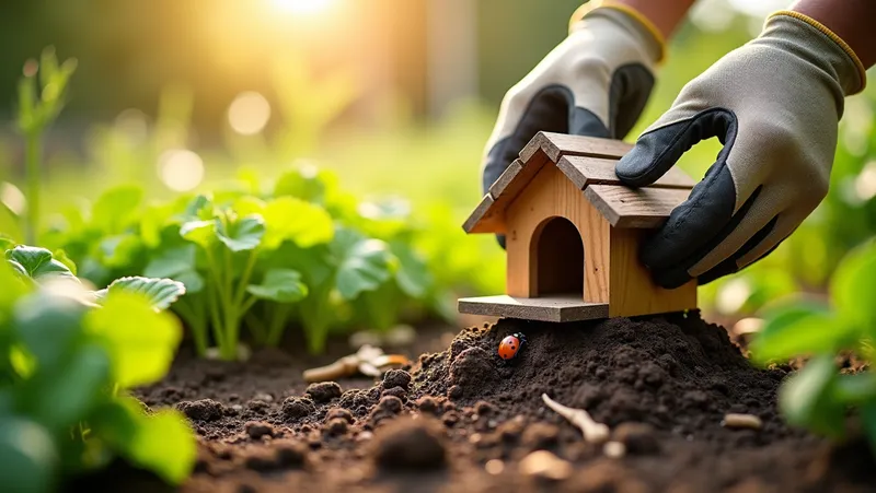 cómo instalar un refugio de mariquitas en el huerto para proteger tus cultivos